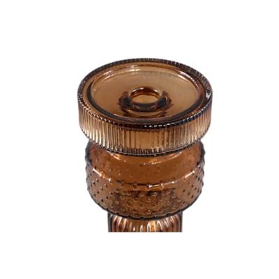 PTMD Kandelaar Fadri - 11x11x43 cm - Glas - Brons