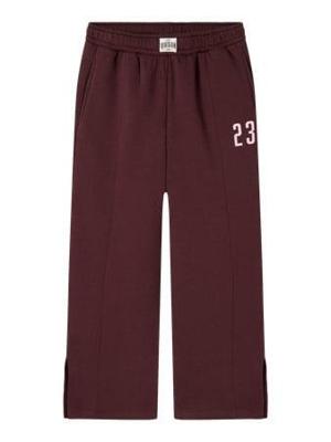 Name it winter sweat broek meisjes - paars - wide leg fit - NkfOdika