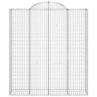 Schanskorven 13 st gewelfd 200x50x220/240 cm ijzer - thumbnail