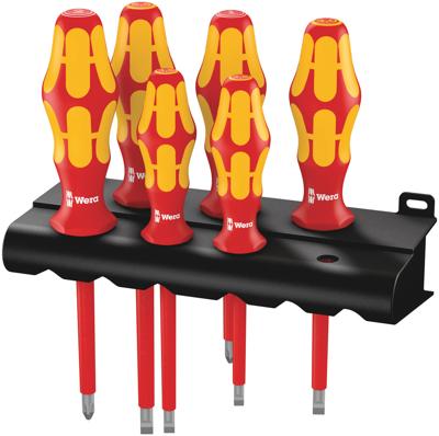 Wera 160 i/6 Schroevendraaierset Kraftform Plus Serie 100 + Rek