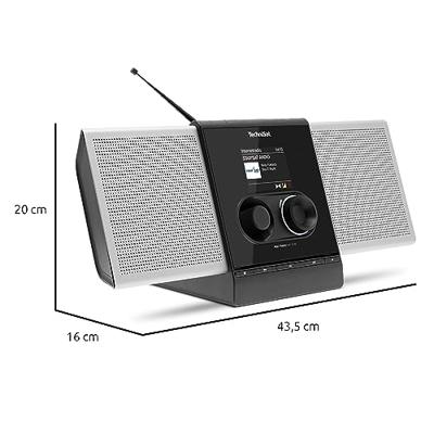 TechniSat MULTYRADIO 600 CD IR Internetradio DAB+, VHF (FM) Bluetooth, Internetradio, LAN, USB, WiFi, CD, FM, DAB+, MP3 Spotify, Multiroom ondersteuning,