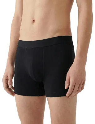 2-pak Jongens boxershorts Organic - Biologisch katoenen kinder onderbroeken - Zwart - Grijs - Donkerblauw