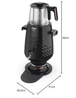 arzum Samowar Theekoker Zwart - thumbnail