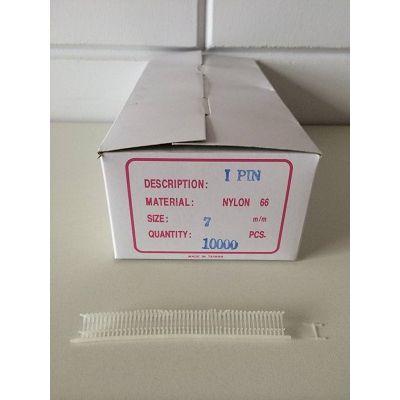 Nylon textielpins 7mm fijn 10.000 stuks