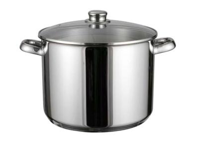Hi Soeppan 14L - Glazen Deksel - RVS Metaal - Zilver
