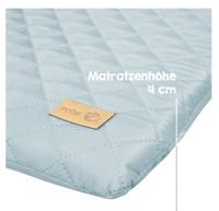 Verschoonmatje - ROBA - Benny Bear gezicht - 85 x 75 cm - Lichtblauw - thumbnail