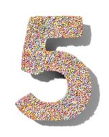 HEMA Chocolade feestcijfer 5 met discodip - thumbnail
