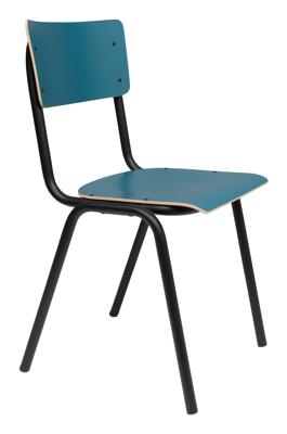 Zuiver Eetkamerstoel 'Back to School' Matte, kleur Petrol
