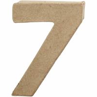 Creativ Company Cijfer, 7, h: 10 cm, b: 7,4 cm, dikte 1,7 cm, 1 stuk - thumbnail