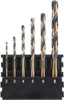 DeWalt Accessoires houder + black & gold ronde schacht metaalboren | 6 stuks | 2 mm, 3 mm, 4 mm, 5 mm, 6 mm, 8 mm - dt70828-qz - dt70828-qz - thumbnail