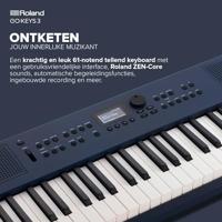 Roland GO:KEYS 3 Midnight Blue - thumbnail