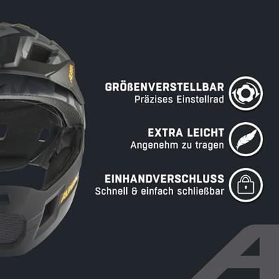 Alpina rupi - youth fullface helmet