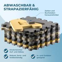 Puzzelmat 86 delig met getallen en letters Grijs - thumbnail