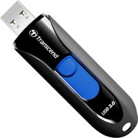 Transcend JetFlash® 790 USB-stick 256 GB Zwart, Blauw TS256GJF790K USB-A 3.1 Gen 1 - thumbnail