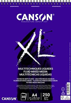 Mixed mediapapier canson xl 250gr a4 extra wit