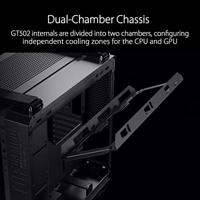 Asus TUF Gaming GT502 PLUS Midi-tower PC-behuizing Wit Stoffilter, Zijvenster - thumbnail