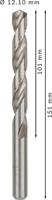 Bosch Accessories 2608585538 HSS Metaal-spiraalboor 12.1 mm Gezamenlijke lengte 151 mm Geslepen DIN 338 Cilinderschacht 5 stuk(s) - thumbnail
