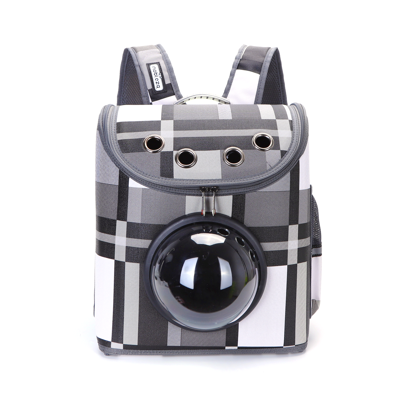 Nobleza Katten rugtas met bol astronaut venster - Tot 7 kg - Grijs