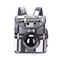 Nobleza Katten rugtas met bol astronaut venster - Tot 7 kg - Grijs - thumbnail