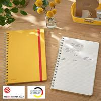 Leitz Cosy notitieboek met spiraalbinding, voor ft B5, gelijnd, geel - thumbnail