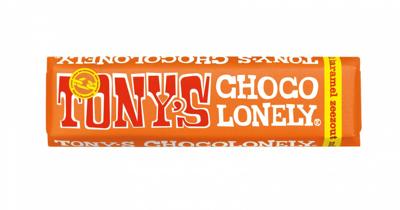 Tony's Chocolonely chocoladereep, 47g, karamel zeezout
