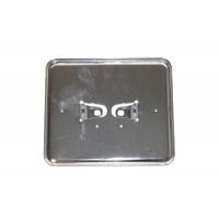 Kentekenplaat houder bromfiets staal chroom liggend