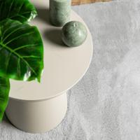 Vloerkleed laagpolig zacht en wasbaar 60x110 cm grijs - thumbnail