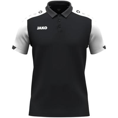 JAKO 6370 Polo Dynamic - Zwart/Wit/Antraciet - S