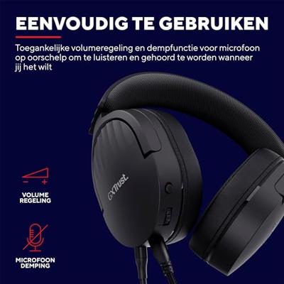 Trust GXT 489 Fayzo Gamingheadset Headset Zwart - thumbnail