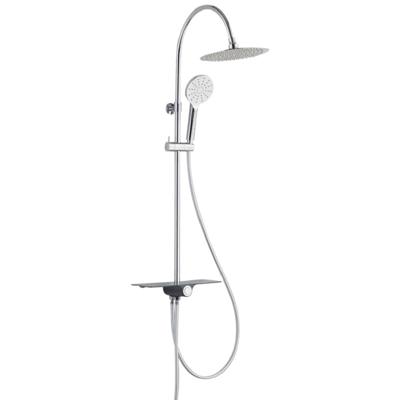 AQUASTAR hoofddouche set met planchet, chroom-antraciet supervlakke hoofddouche met antikalk nozzles, hoofddouhe: Ø approx. 25 cm handdouche met 3 functies, met antikalk nozzles, hoofddouche: Ø ca AQUASTAR hoofddouche set met planchet, chroom-antraciet supervlakke hoofddouche met antikalk nozzles, hoofddouhe: Ø approx. 25 cm handdouche met 3 functies, met antikalk nozzles, hoofddouche: Ø ca