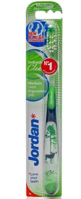Jordan Tandenborstel individual clean medium 1 Stuks Jordan Tandenborstel individual clean medium 1 Stuks