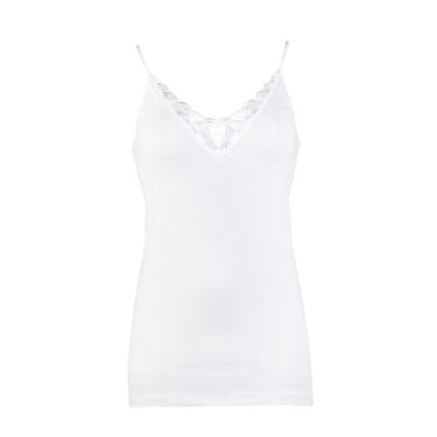 Dames hemdje spaghetti bandjes - Beatrix - Onderhemd - Singlet - 100% katoen - M - Wit - M - M - M - M - M - M - M - M - M - M - M - M