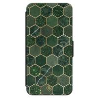 iPhone 16 flipcase - Green cubes - thumbnail