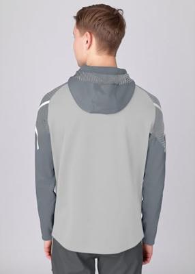 JAKO 6822 Jas Met Kap Performance - Zachtgrijs/Steengrijs - XXL