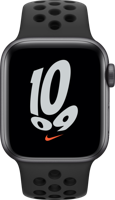 Apple Watch SE Nike Alu 40mm Spacegrey (Antraciet/zwart) iOS - thumbnail
