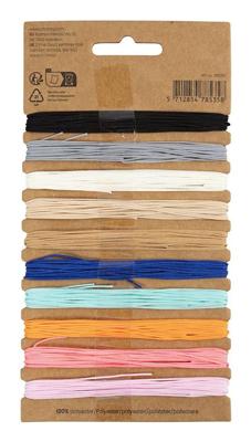 Creativ Company Polyester koord, dikte 0,6 mm, diverse kleuren, 10x4 m/ 1 doos Creativ Company Polyester koord, dikte 0,6 mm, diverse kleuren, 10x4 m/ 1 doos