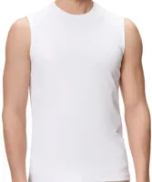 HL-tricot mouwloos shirt heren - 100% katoen - Ondershirt zonder mouwen wit - Mannen - thumbnail