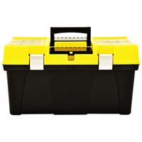 Gereedschapskist 595x337x316 mm kunststof geel - thumbnail
