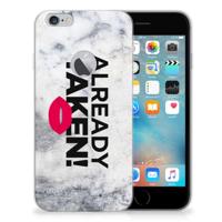 Apple iPhone 6 Plus | 6s Plus | Siliconen hoesje | met naam Already Taken White - thumbnail