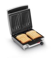 Fritel SW 1450 sandwich maker 1400 W Chroom, Metallic, Zilver - thumbnail
