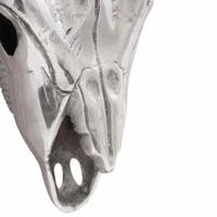 VidaXL Bullschedel zilver 49 x 10 x 36 cm aluminium - thumbnail