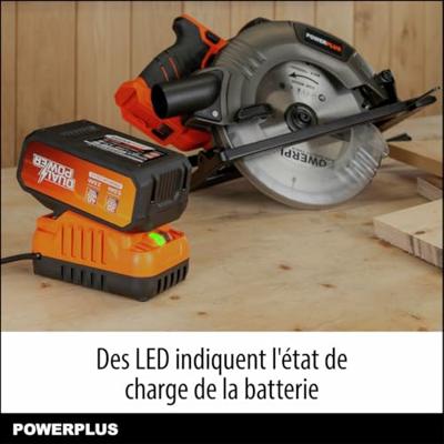 Batteria e caricabatterie - Dual Power - POWDP90640 - Batteria e caricabatterie 2.5Ah/5.0Ah 2x20V - Utensili fai da te a batteria