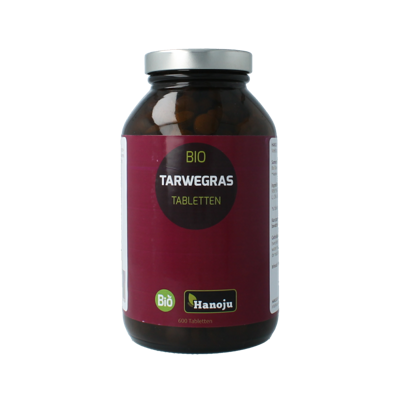 Hanoju Tarwegras glas flacon bio 600 Tabletten