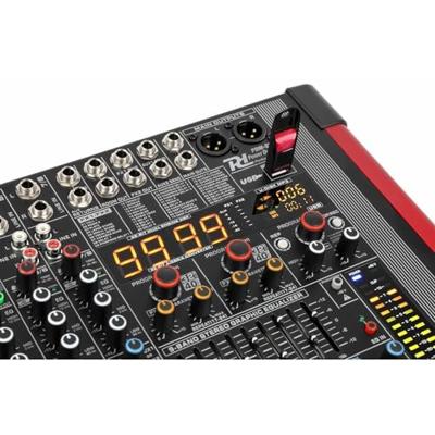 Power Dynamics PDM-S804A 8 kanaals mixer met versterker