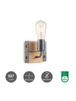 Home sweet home wandlamp denton 1L - hout/burned metal - thumbnail