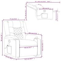 Sta-op-massagestoel verstelbaar stof donkergrijs - thumbnail