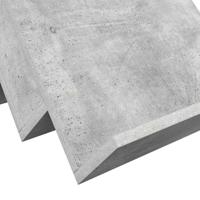 Bijzetkast met plank Beton Grijs 90 x 57,5 x 42 cm Bewerkt hout - thumbnail