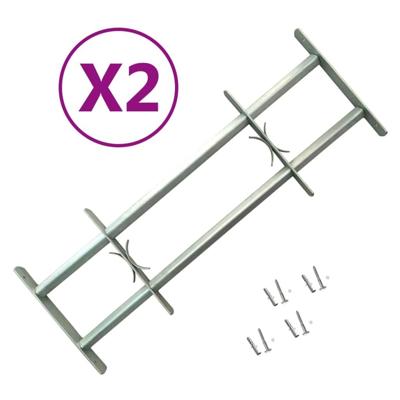 Raambeveiligingen verstelbaar 2 st 1000-1500 mm