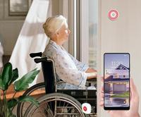 WOOX r7052 smart sos button, wifi 2.4 ghz, zigbee 3.0, amazon alexa/ google assistant, 30m, white - thumbnail