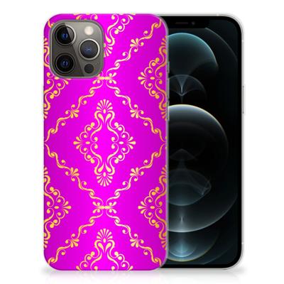 Siliconen Hoesje iPhone 12 Pro Max Barok Roze Siliconen Hoesje iPhone 12 Pro Max Barok Roze